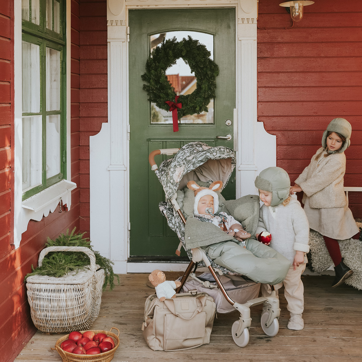 Wickeltasche Wide Frame - Pure Khaki | Elodie